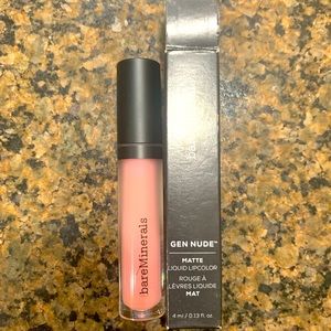 *NEW* Bareminerals GenNude Matte Lip Color in KissyFace